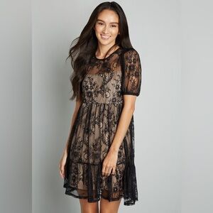 Tash + Sophie at ModCloth Lace Babydoll Dress - WORN ONCE - 2X